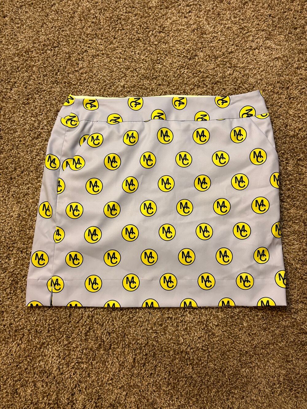 Loudmouth Ladies Golf Skort Logo Print Womens Size 6 Small Vintage